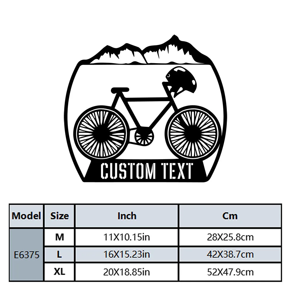 1PC NEW Mountain Bike Customized Text Wall Sticker Home Decor Decoration Door Decor Removable Decor Wall Decals