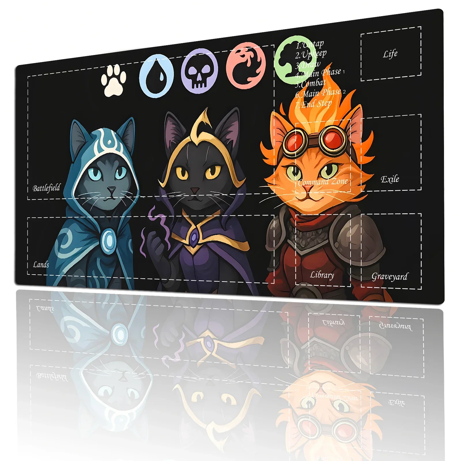 

Mouse pad game TCG Playmat table pad game size standard size Mousepad compatible with MTG CCG Magic Challinging Play Mats