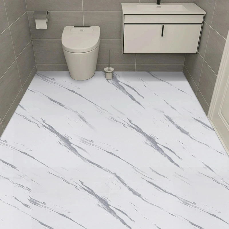 PVC Imitation Marble Wall Stickers Self-adhesive Floor Stickers Waterproof Bathroom living Room Decoration Decals 30*30cm