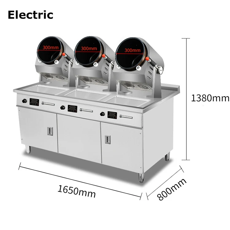 

Restaurant Fried Rice Machine Smart Robot Cooker Wok Gas Automatic Cooking Machine Intelligent Cooking Robot for Hotel