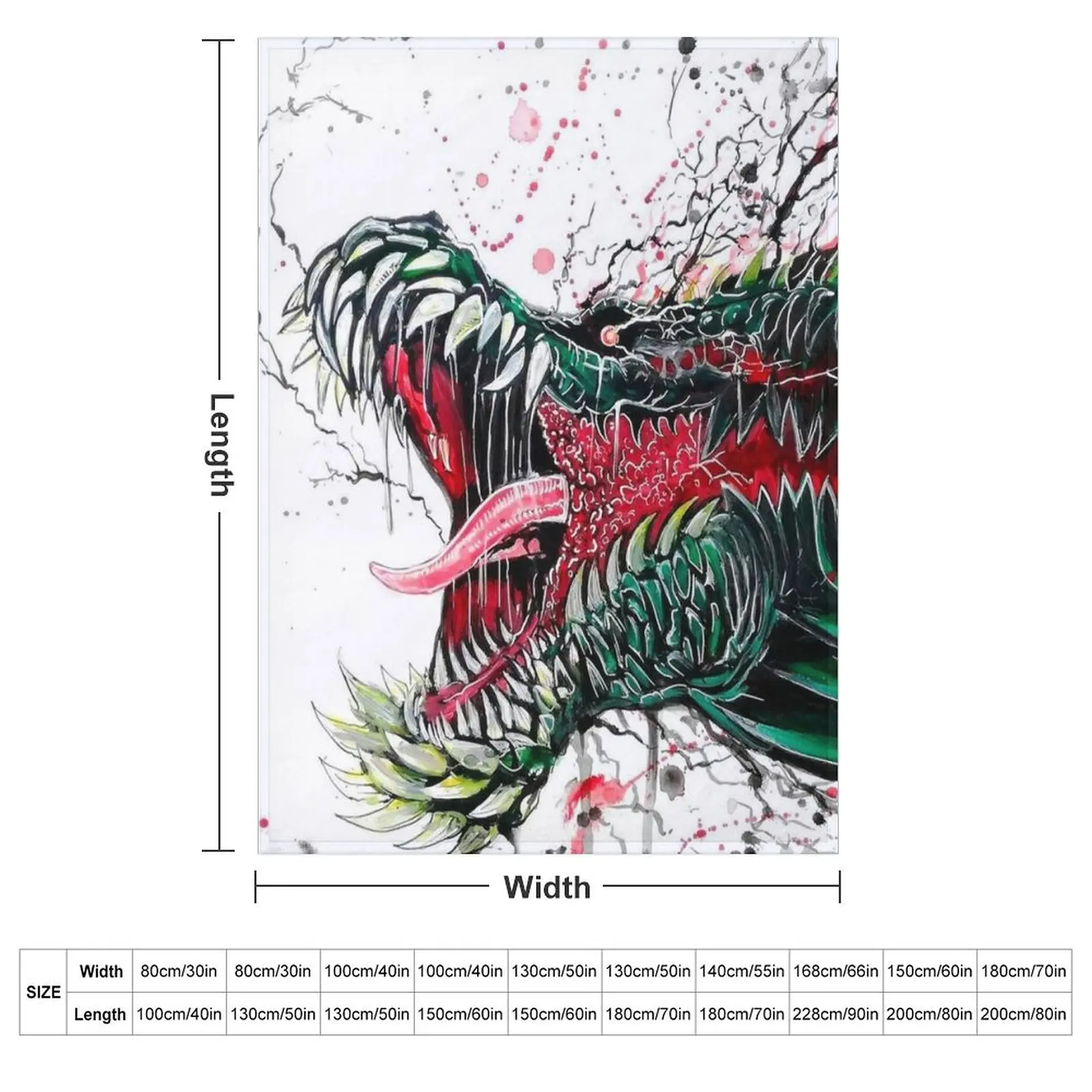 deviljho mhw Throw Blanket couch cozy soft plush fuzzy picnic outdoor blanket