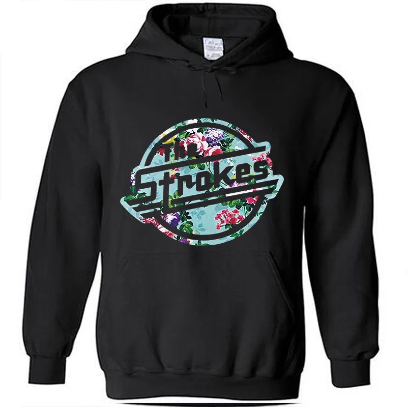 Men Cotton pullover autumn Tops The Strokes Men Indie Rock Band mens hoodies male pullover homme tops