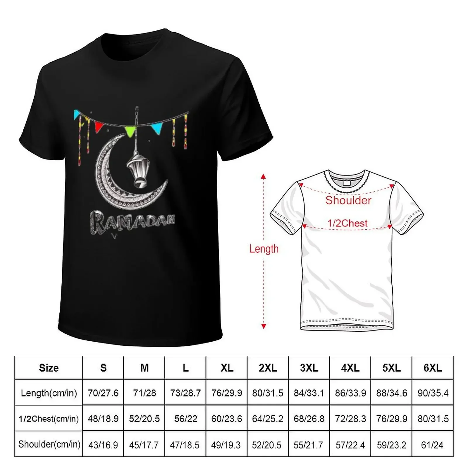 Ramadan Ramadan Ramadan T-Shirt korean fashion vintage summer top t shirt men