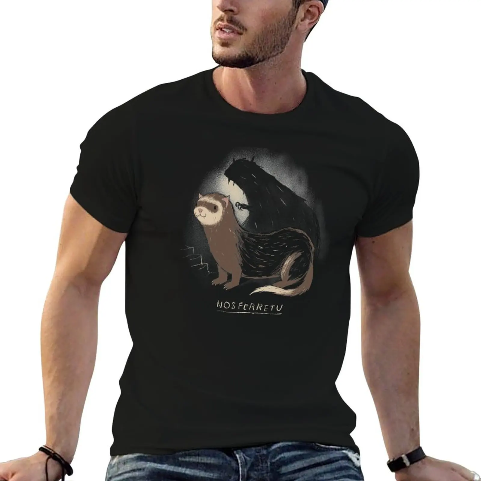 nosferretu T-Shirt Anti-Perspiration Workout Top