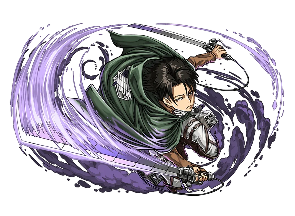 

Levi Attack on Titan Weatherproof Anime Sticker Car Decal V4 3",6",8" 3 sizes for choice.