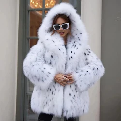 Fox Fur Coat With Hood Real Fox Fur Coats Womens New High Quality Fur Jackets For Women