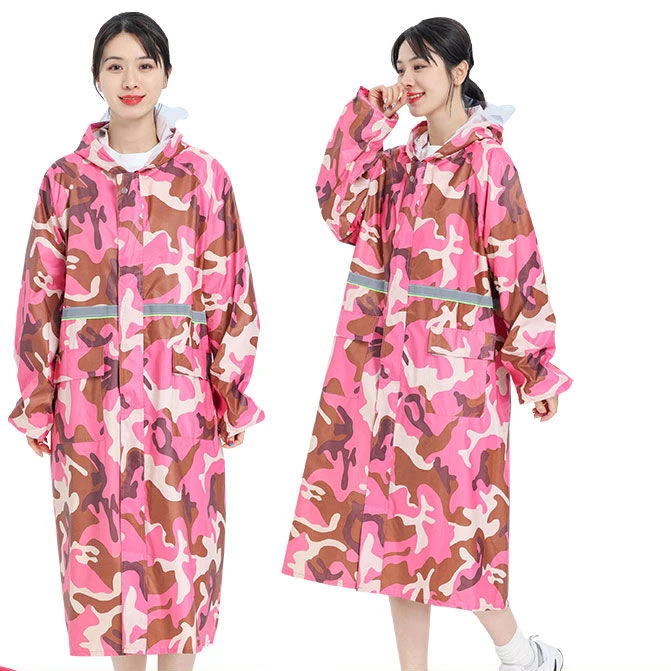 Thickened One-Piece Raincoat for Adults - Stylish and Cute Waterproof Outdoor Gear for Cycling and Hiking,