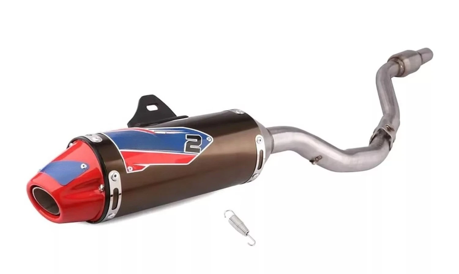 Muffler Pipe Full Kit Motorcycle Exhaust Pipe For HONDA CRF150F/CRF230F 2003-2013/CRF 230F Exhaust Pipe Nozzle Muffler