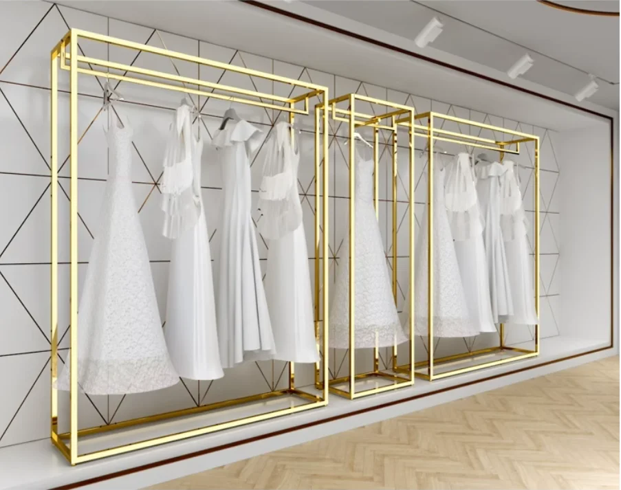 

Wedding racks high-end display racks floor-standing photo studio dress display racks wrought iron clothes hangers