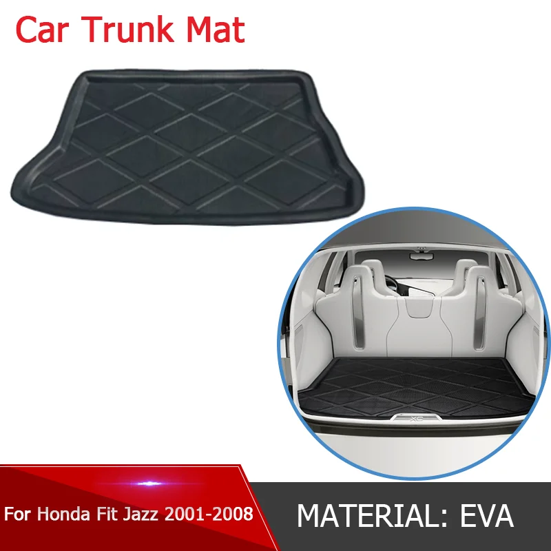 

Car Rear Trunk Mat Waterproof Protective Liner Trunk Tray Floor Mat Accessories for Honda Fit Jazz GD 2001~2008 2007 2006 2005