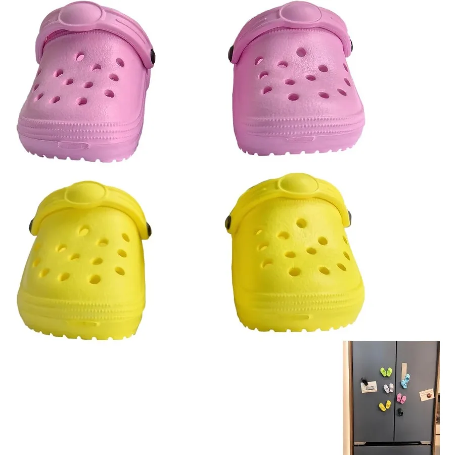 

Милые забавные новые магниты на холодильник, 4 предмета, декоративные сабо, магниты для кухни, офисного шкафчика и подарка