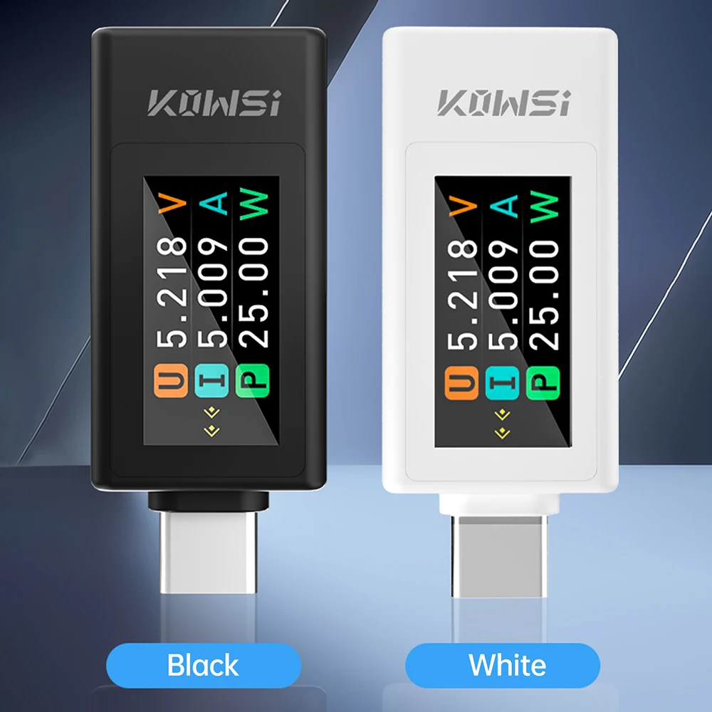 

Type-C Current & Voltage Monitor Meter 4-30V 0-8A Power Meter Tester Digital 0.96"TFT Inches Meter Detector
