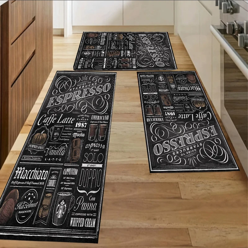 Long Rug Dark Color Carpet Kitchen Carpets for Living Room Hallway Mat Easy To Clean Entrance Rugs Home Decor Corridor Tapis