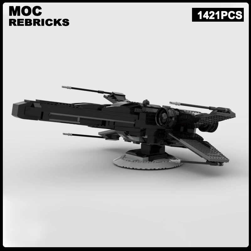 Space War Series Dark X Wing StarlighterMOC Building Blocks Star Wars Assembly Model Brick Toys Children\'s Christmas Gifts