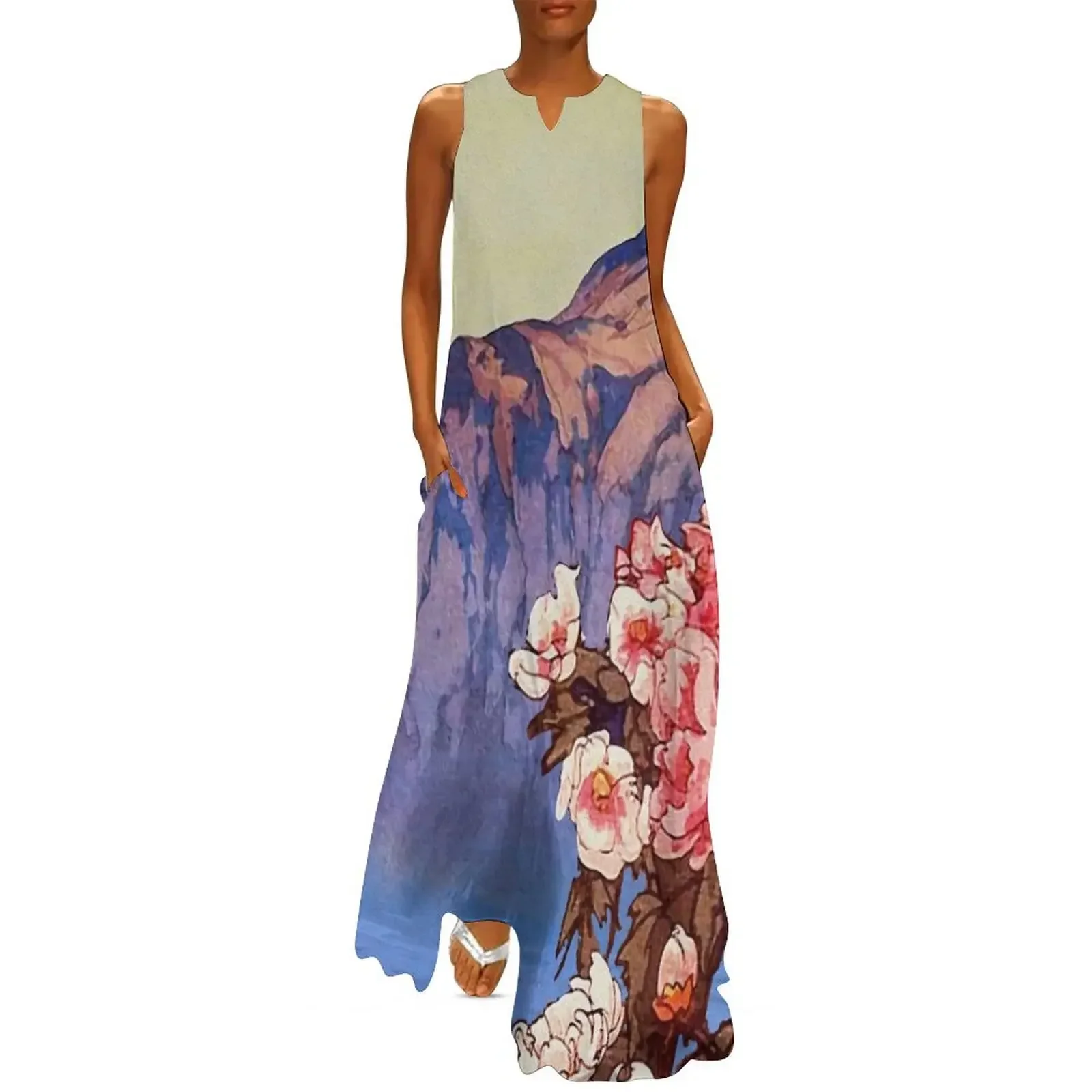 

Kanata Scents - Nature Landscape Long Dress dress women summer 2025 long dress women women dresses dresses summer