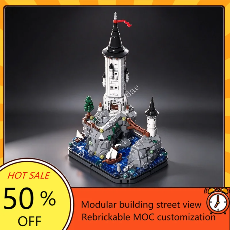 1319PCS Tower in The Coast Modular MOC Creative street view Model Custom Puzzle Architecture DIY Education Assembly Toys Gifts