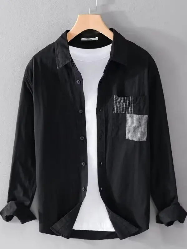 

Faionable Patchwork ket Мужская irt Молодежная одежда из полиэстера ort Sve Свободная посадка irt Повседневная Универсальная Four Seasons