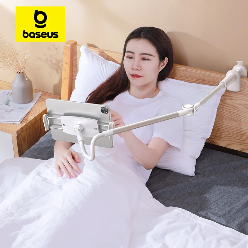 

Baseus Flexible Mobile Phone Stand Lazy Holder for iPhone 16 Pro Max Bed Desktop Clip Holder Long Arm Holder Table Clamp Bracket