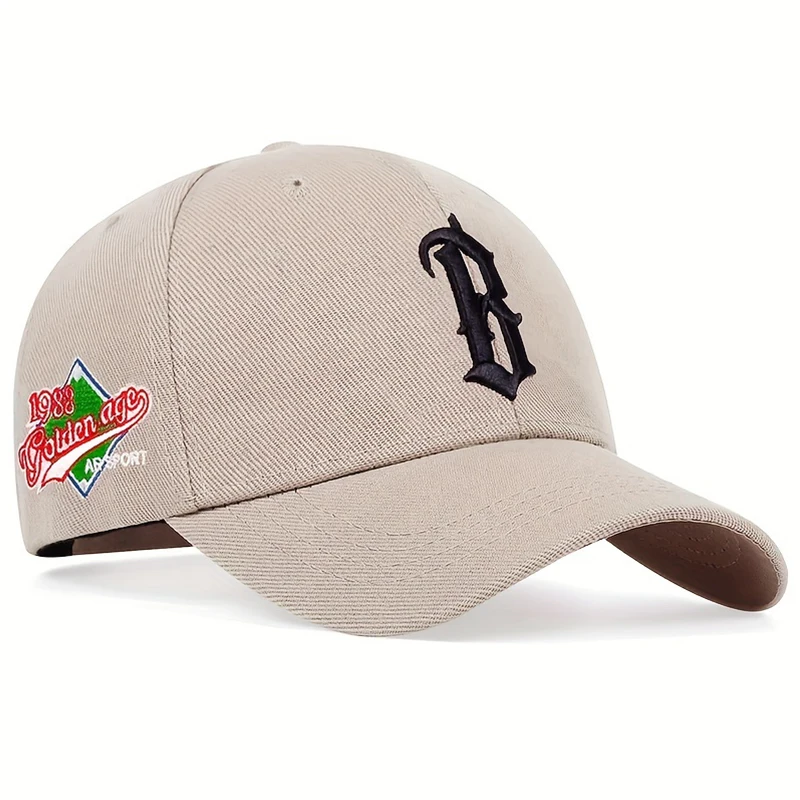 B Letter embroidery Baseball Caps Cotton Snapback Hat Fashion Sports Hip hop Trucker Hats Summer Outdoor Sun Hats Garros