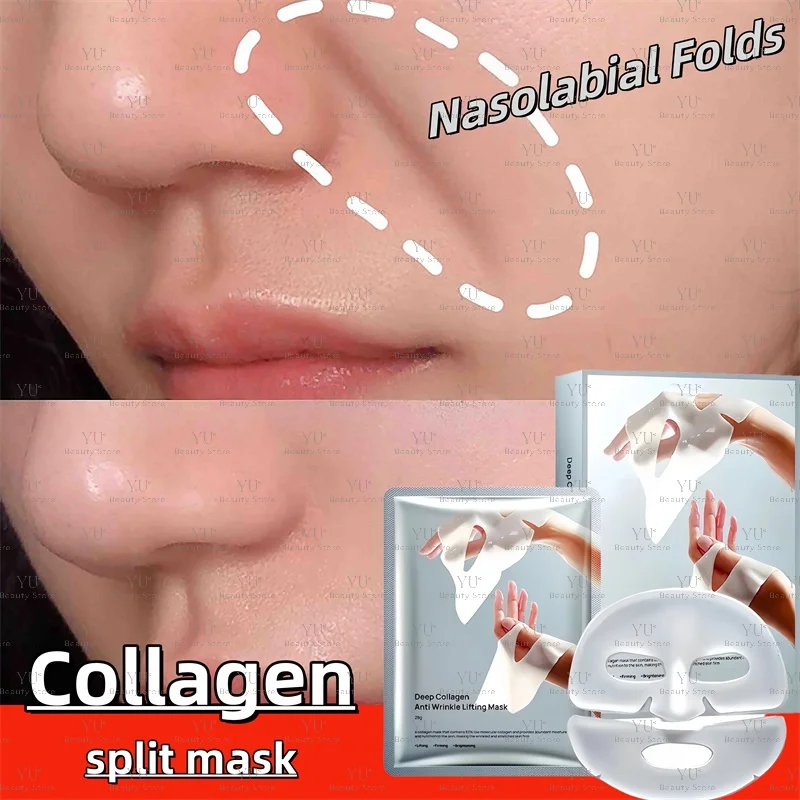 

Nasolabial Folds Face Mask Patch Collagen Firming Skin Hyaluronic Acid Fade Fine Lines Deep Moisturizing Anti Wrinkle Care Korea