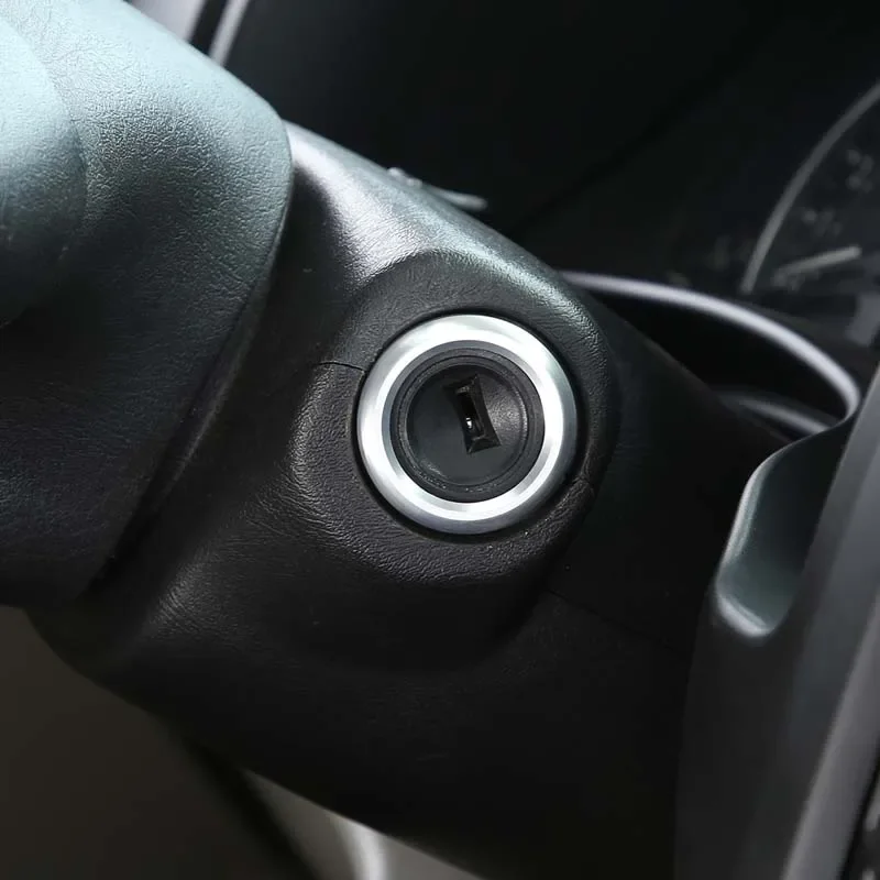 1 Pack Ignition Switch Key Hole Trim Ring/Ring Aluminum Alloy Auto Interior Accessory Frame for 03-07 Hummer H2