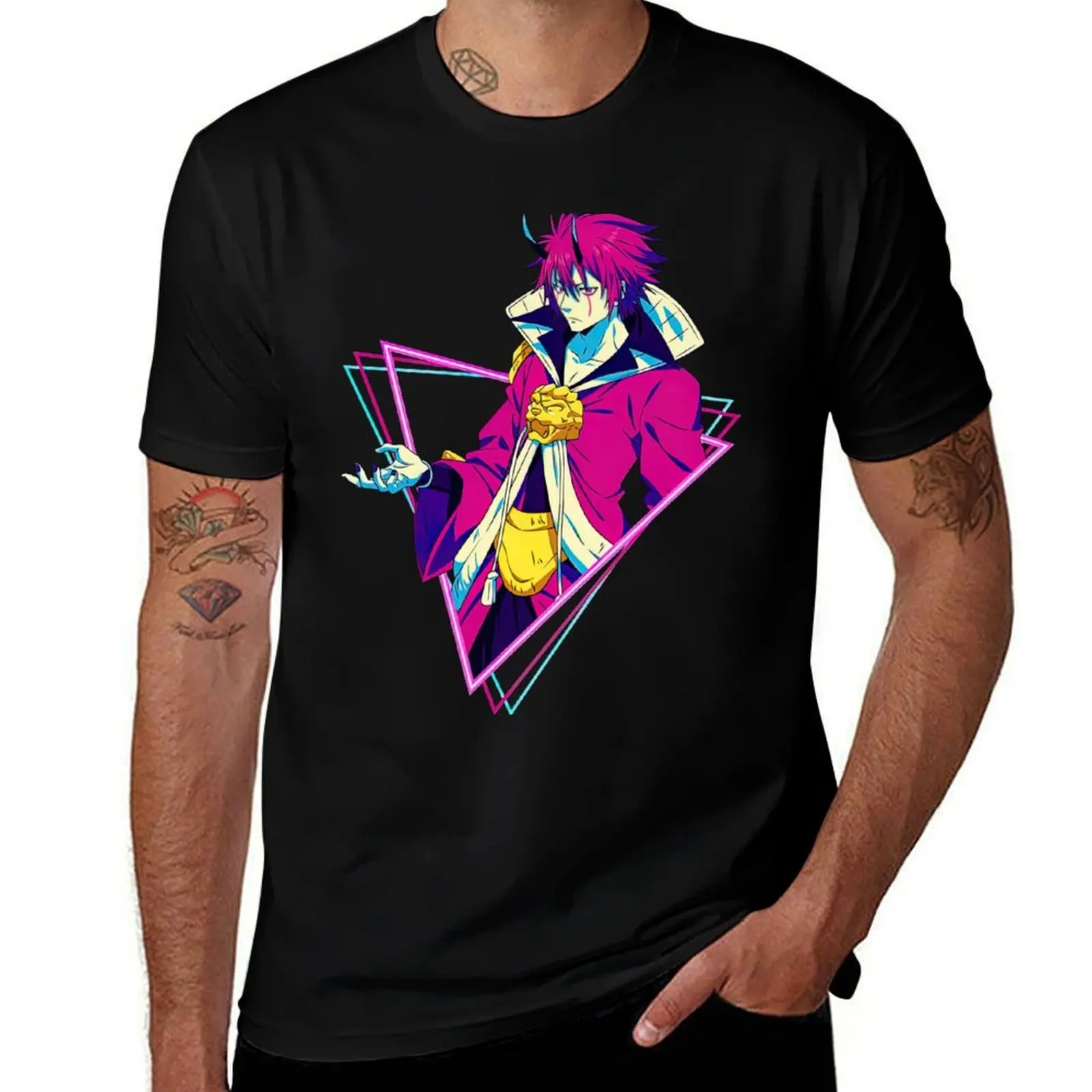Tensei Shitara Slime Datta Ken Benimaru T-Shirt Heavy Duty Casual Work Tee T-Shirt