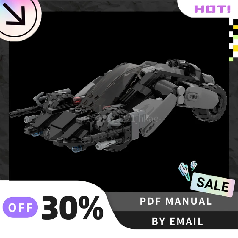 

[273PCS] Customized MOC Batmobile Creative Building Blocks Set STEM Educational Toys DIY Construction Model Kit Birthday Gifts