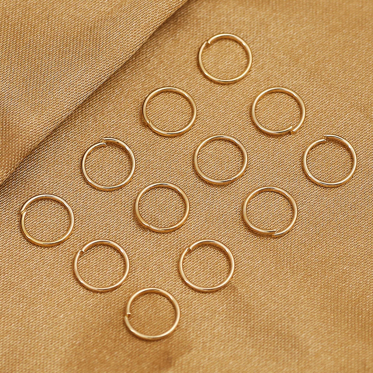 220pcs 7mm High Quality Stainless Steel Open Jump Ring Round Gold Color Split Rings For Diy Jewelry Making Findings Wholesale