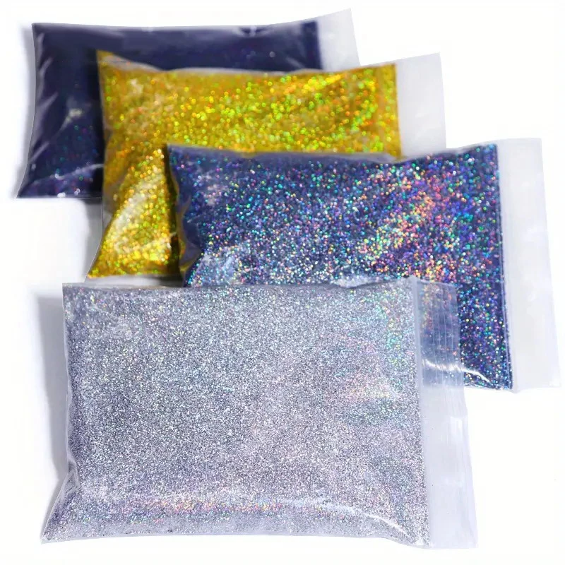 Holographisches, ultrafeines Nagelglitzerpulver, 50 g/Beutel, DIY-Handwerk, Oberflächendekoration für Handyhülle, Silikonformen, Schmuckherstellung
