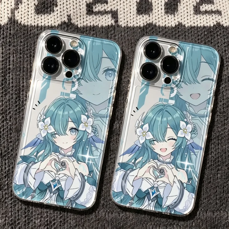 Genshin Impact Vodyanitsa Odette Clear Case For Infinix Tecno Spark 40 Plus 30C 20C 20 Pro Camon 20 30 40 50 Pro Pova 3 4 5 6 7