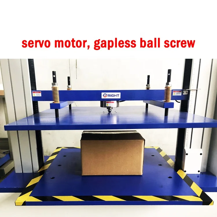 Computerized BCT Box Compression Test Machine Highly Accurate Carton Box Compression Tester Price