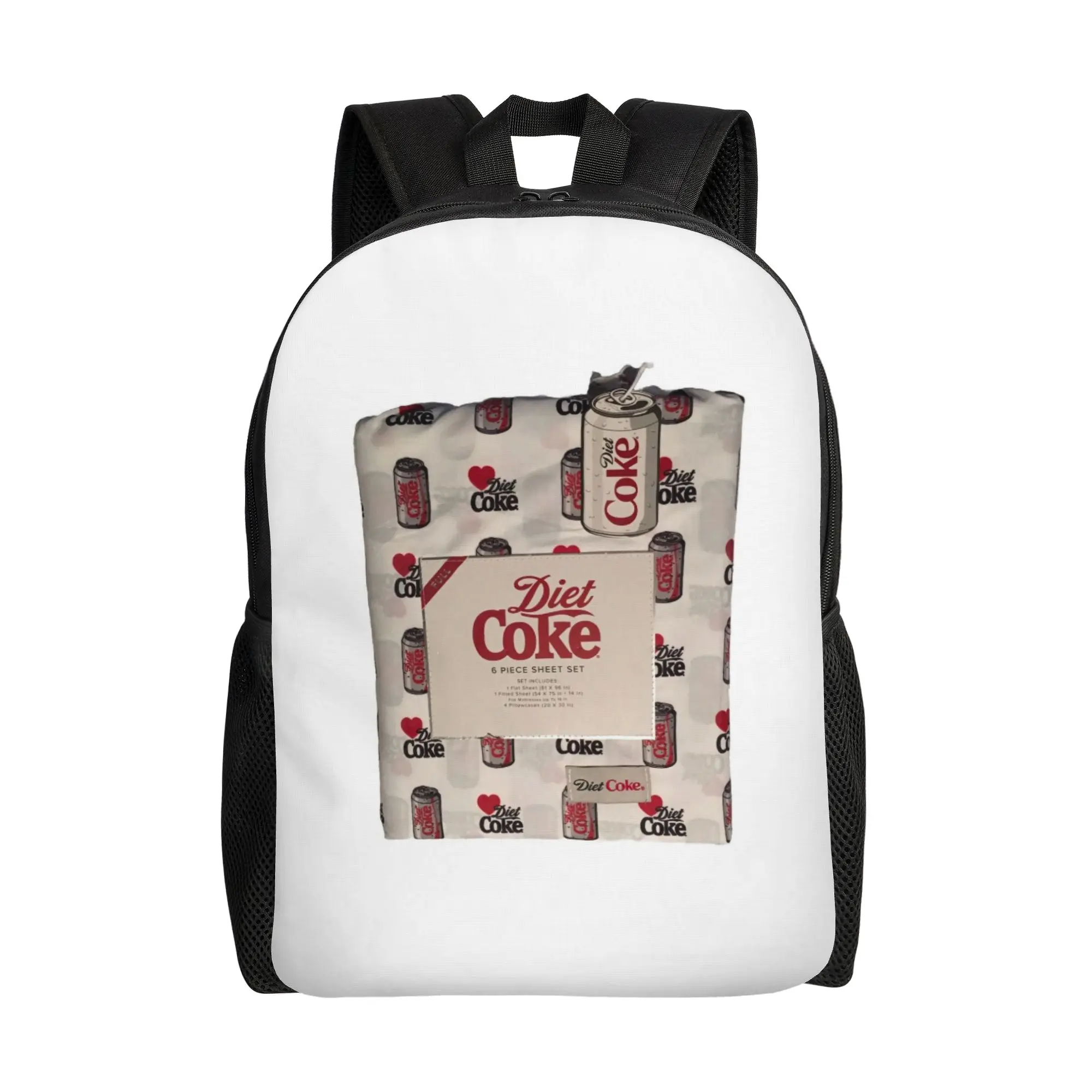 

Набор из 6 предметов с символикой Diet Coke, школьный рюкзак Diet Coke, модная мужская сумка для ноутбука большой вместимости, к началу учебного года