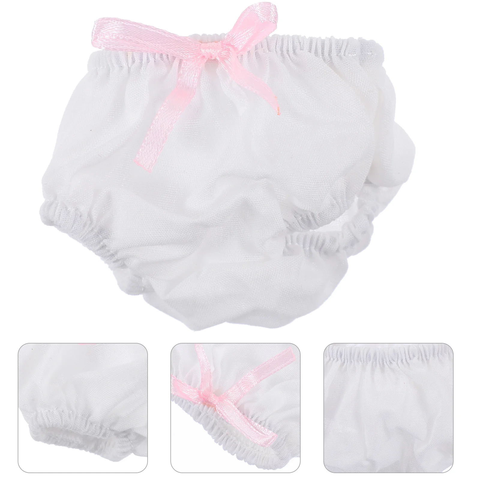 

2 Pcs Baby Diapers Underwear Mini Panties Girl Underpants Accessories White Child