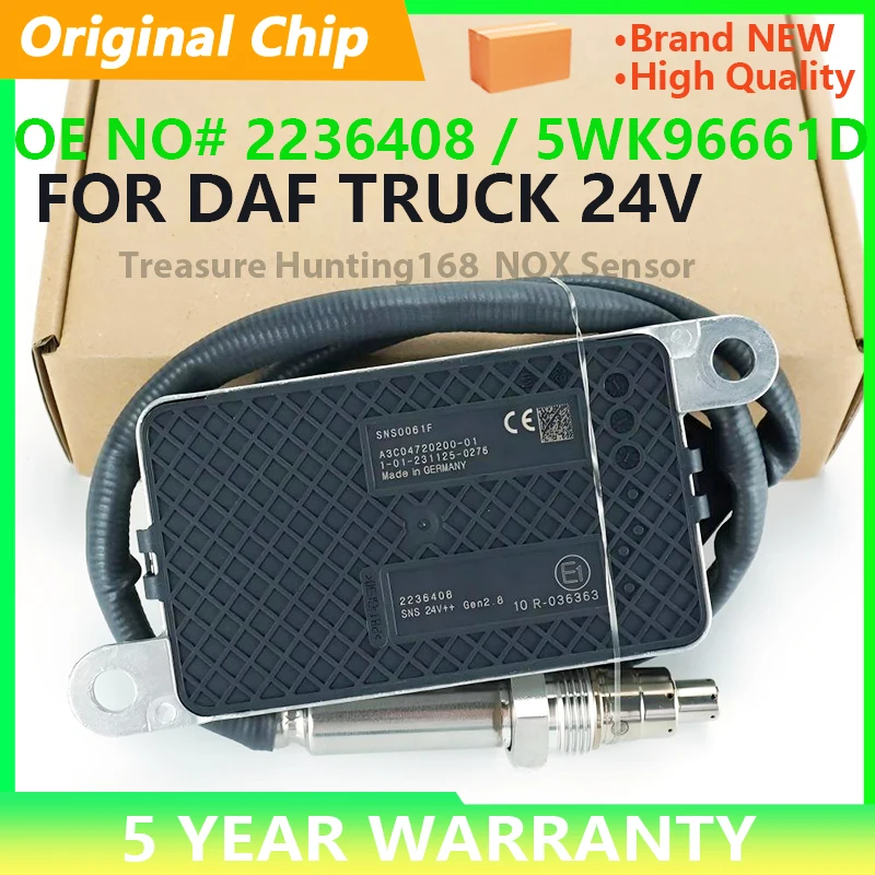 

5WK96661D 5WK9 6661D 2006245 24V New Nitrogen Oxygen Sensor 24V For DAF Truck