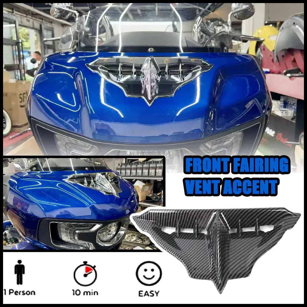 

For Indian Pursuit/Challenger Motorcycle Front Fairing Vent Cover ABS Black Accessories Replacement Parts Easy Installation NEW
