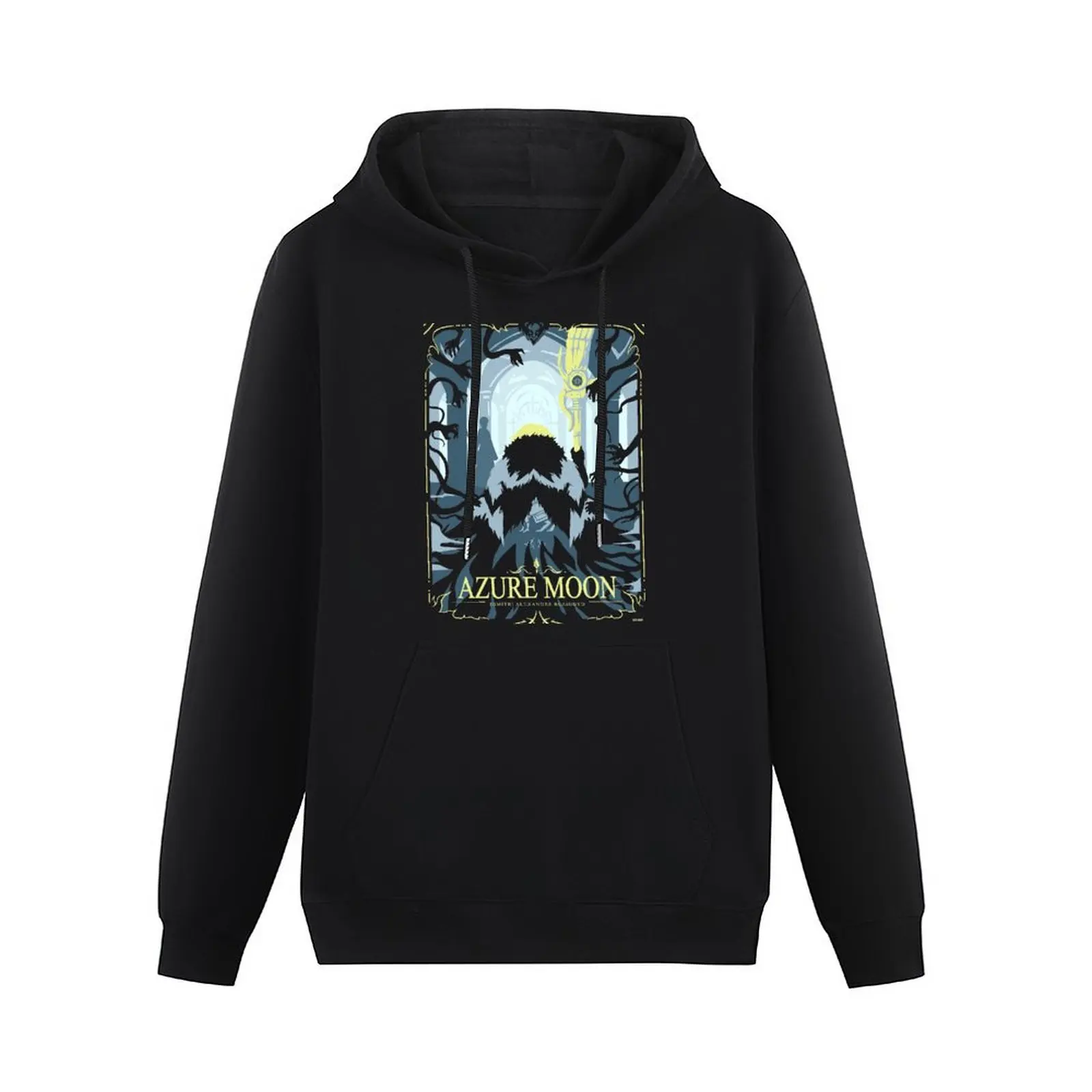 Azure Moon Pullover Hoodie mens clothes men's clothing oversized hoodie