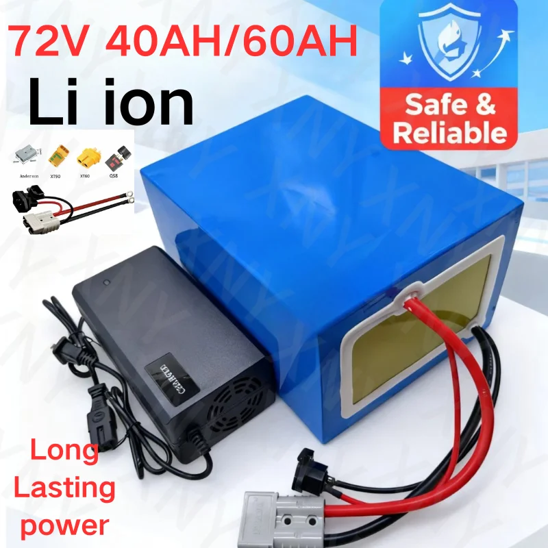 XNY 72v 40Ah 60Ah lithium ion battery pack li ion 50A 100A 150A 200A BMS 3000w 5000w 8000w 12000w scooter go cart motorcycle   5