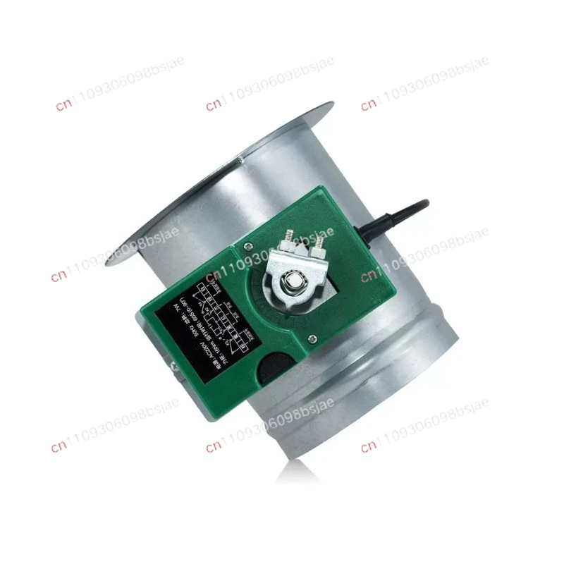 Galvanized sheet 16N electric air valve five-speed air volume control valve butterfly pipeline air