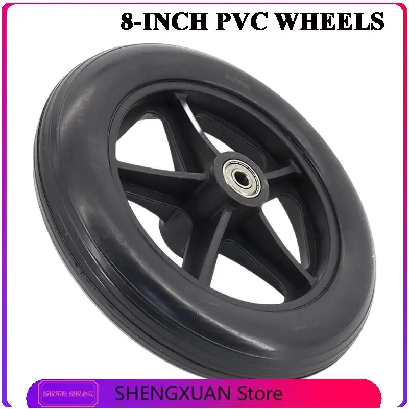 Wheelchair Caster Wheelchair Front Wheel 8 Inch Wheelchair Casters Small Cart Rollers Chair Wheel for Wheelchair Accessories