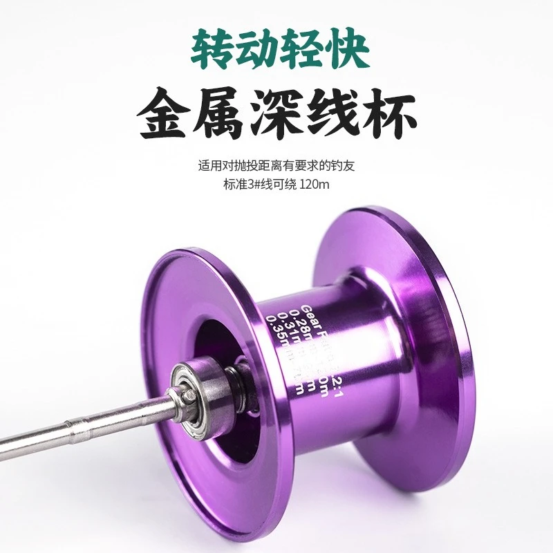 Drag Alarm Baitcasting Fishing Reel Color Appearance Anti-backlash Long Cast For Snakehead Lure Fishing