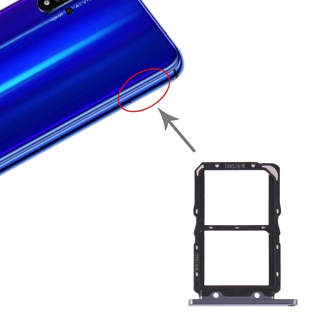 

SIM Card Tray + SIM Card Tray for Huawei Honor 20