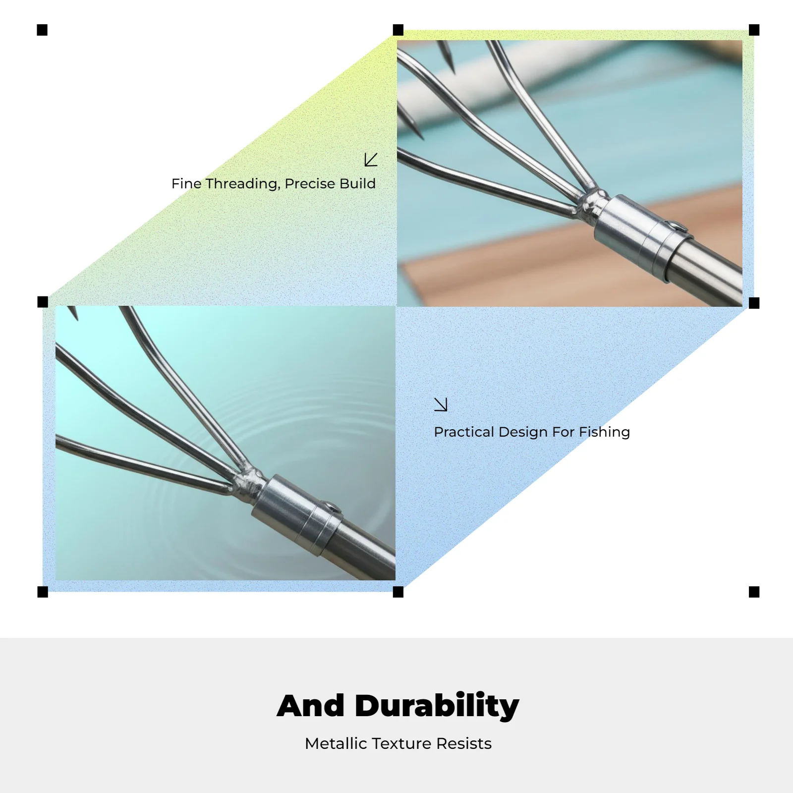 

Telescopic stainless grappling hook