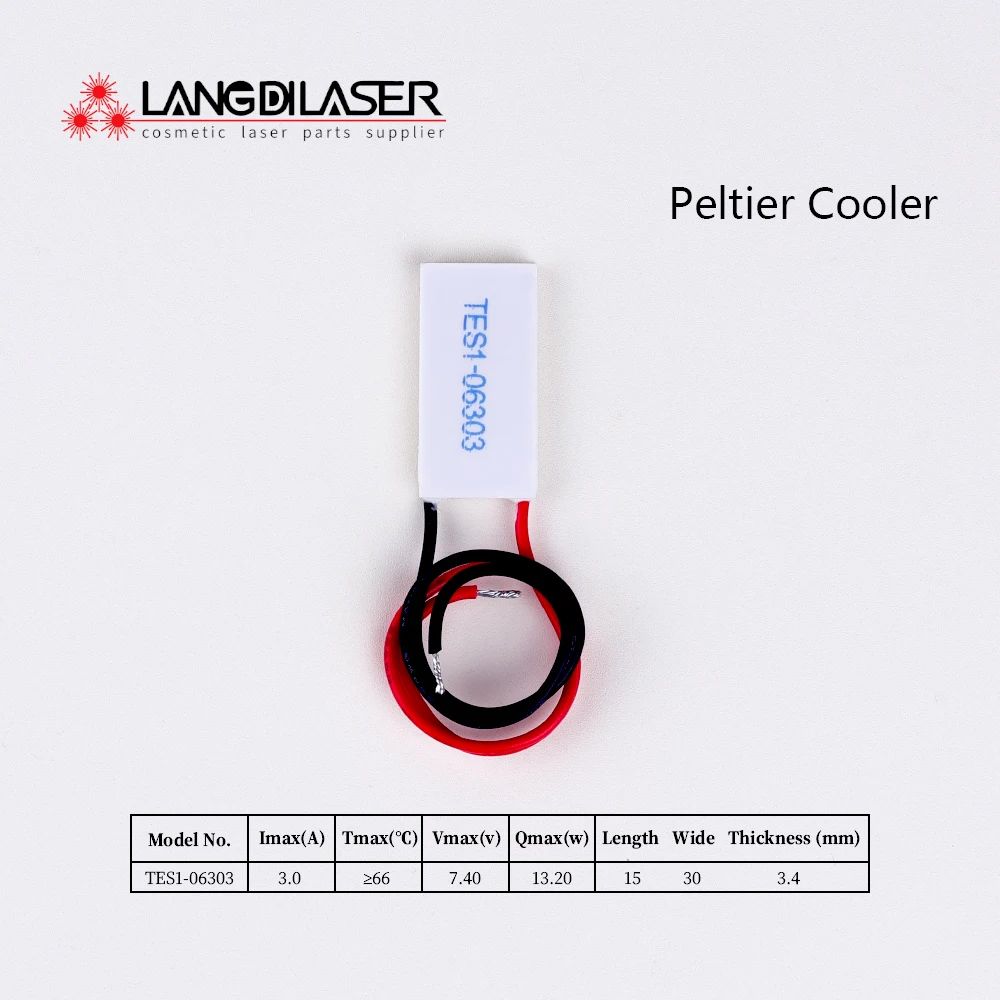 Peltier cooling plate code : TES1-06303 size : 15*30*3.4mm