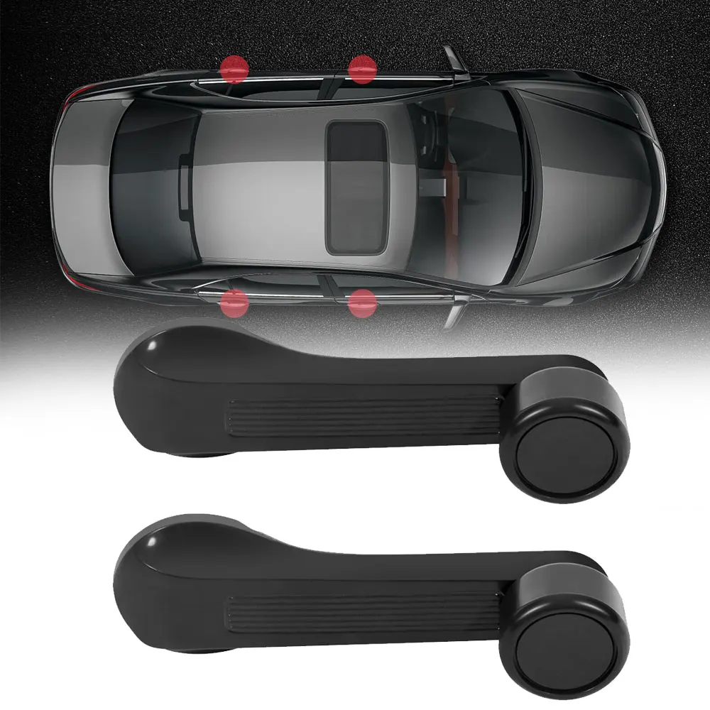 

2Pcs Car Door Window Handle Car Window Winder Crank Door Handle Car Interior Accessories for Honda Civic 1984-2000