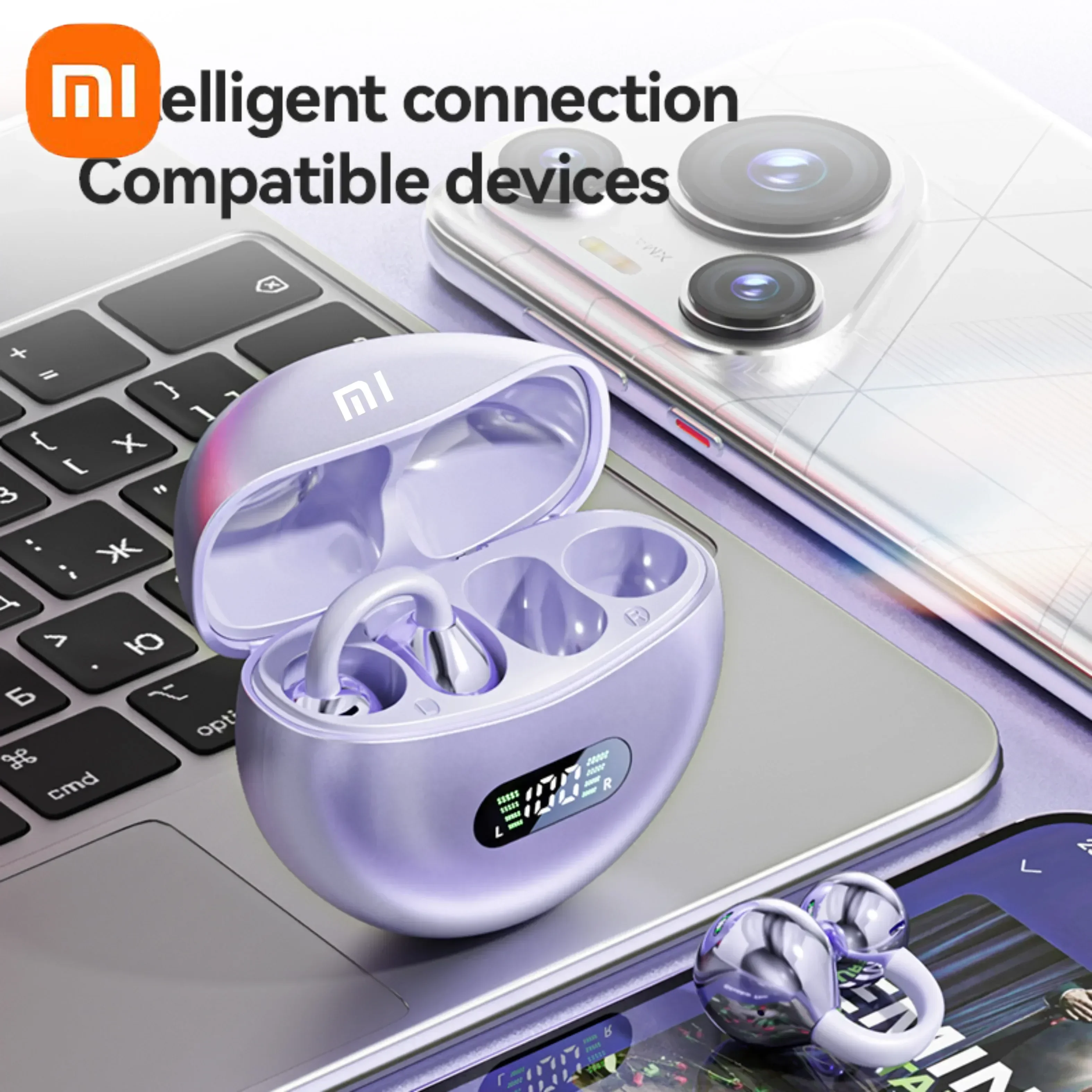 Redmi Mijia اللاسلكية ENC إلغاء الضوضاء سماعات M91 الأذن كليب سماعات M91/M79 بلوتوث 5.4 سماعات مع ميكروفون