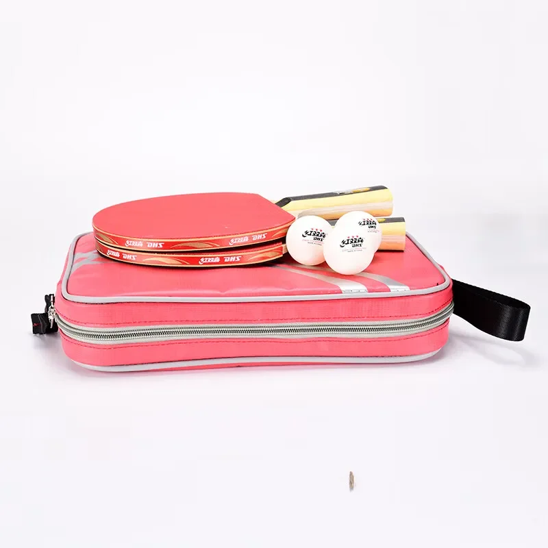 DHS-Sac de raquette de tennis de table, grande capacité, étanche, étui de protection pour batte de ping-pong, 2 raquettes, original, RC530, 1 PC