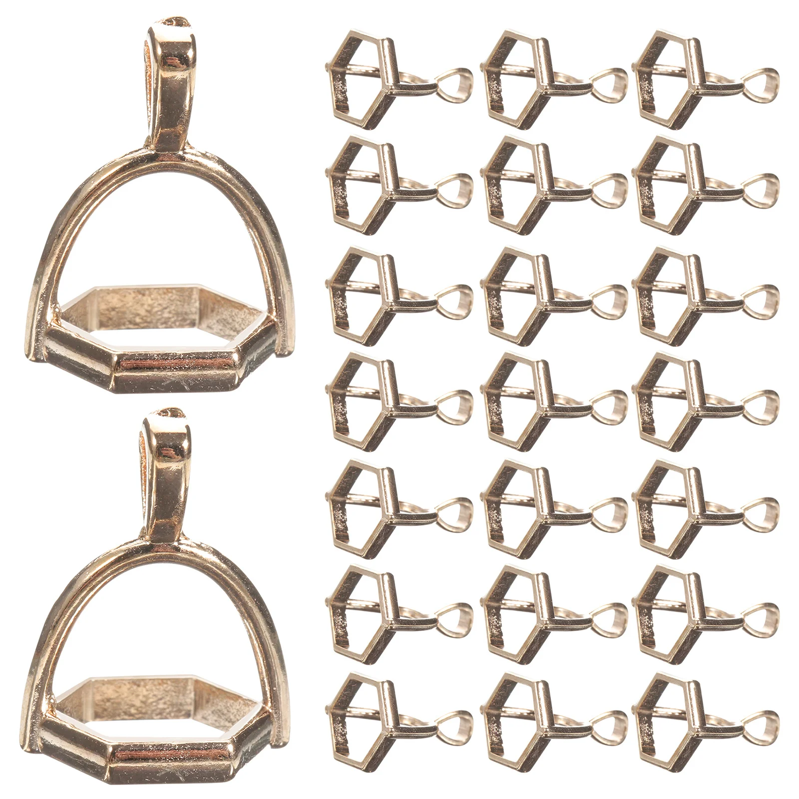 

50 шт. подвески из шестигранного сплава, разъемы для изготовления ювелирных изделий своими руками для ожерелья, браслетов, серег, металлические подвески, подвеска из шестигранного сплава