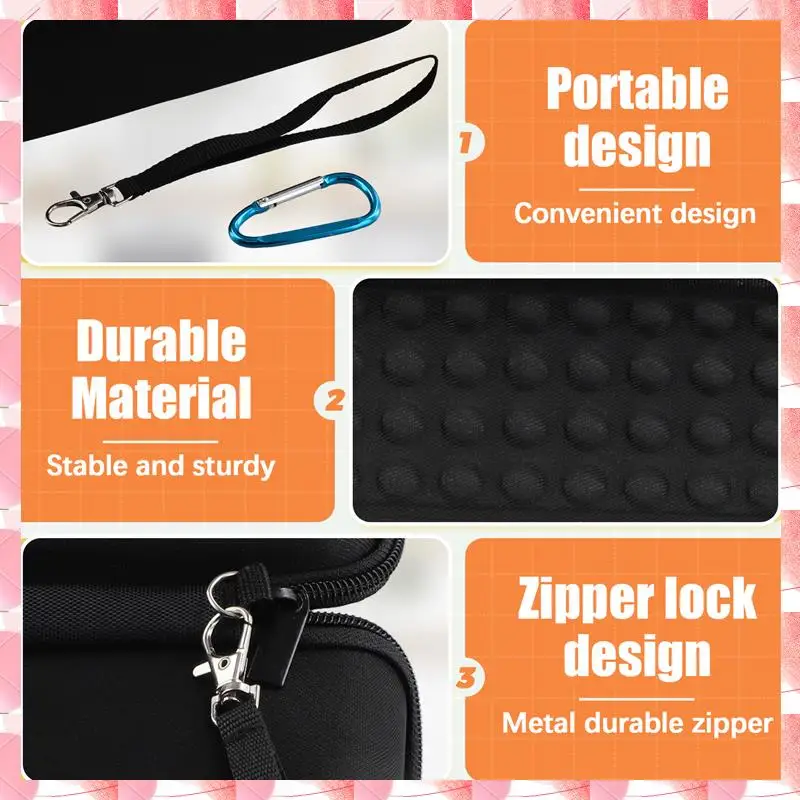 JAJA For  Flip 6 Case Bag Wireless Bluetooth Speaker EVA Hard Portable Travel Protective Box Shockproof
