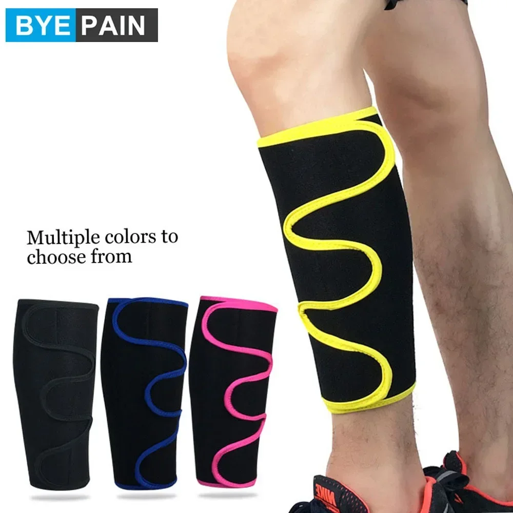 

1Pcs BYEPAIN Calf Shin Support Brace, Adjustable Compression Leg Sleeve Wrap Band for Running Cycling Sports