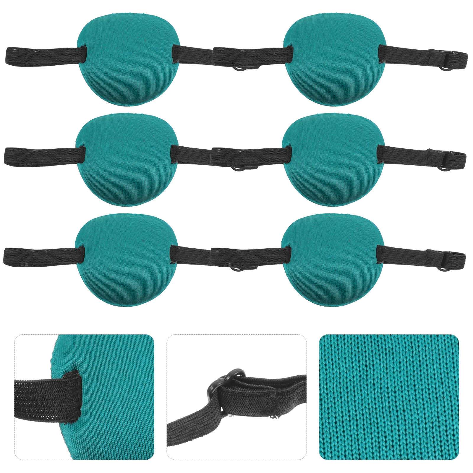 

6 Pcs Single-eye Patch Mask Aldult Cover for Polyester Reusable 's Amblyopia Shading